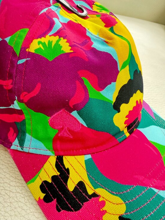 NWT Kate Spade Women\'s Orchid Bloom Baseball Cap hat Colorful main image 5